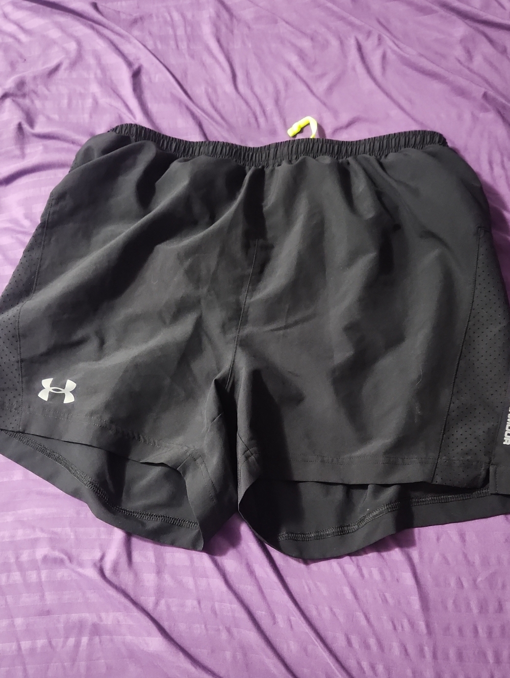 Under Armour Black Women's 2-in-1 Athletic Shorts with Logo